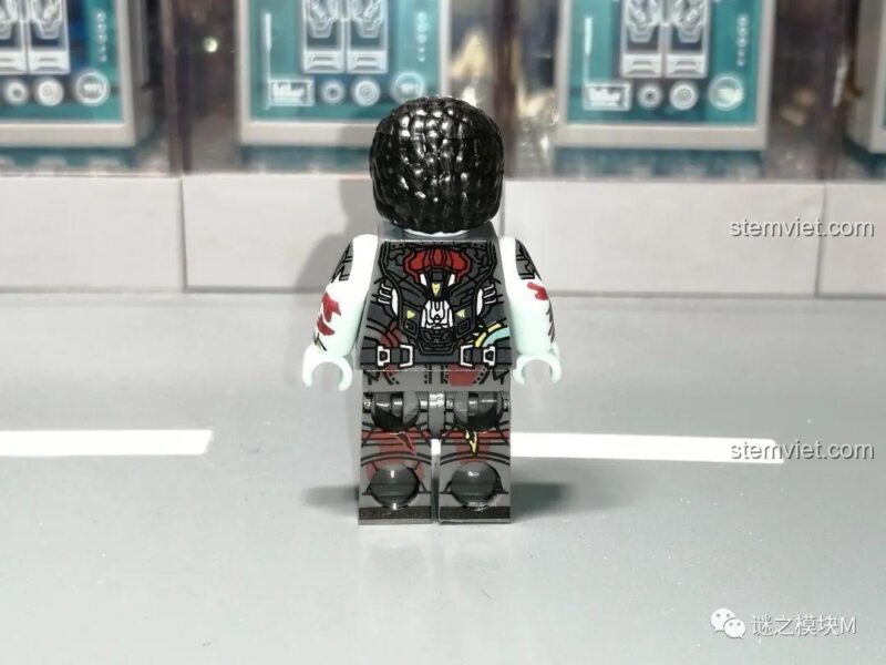 Minifigure Siêu Anh Hùng Zombie XINH X0325, đồ chơi lắp ghép Falcon zombie mặt sau