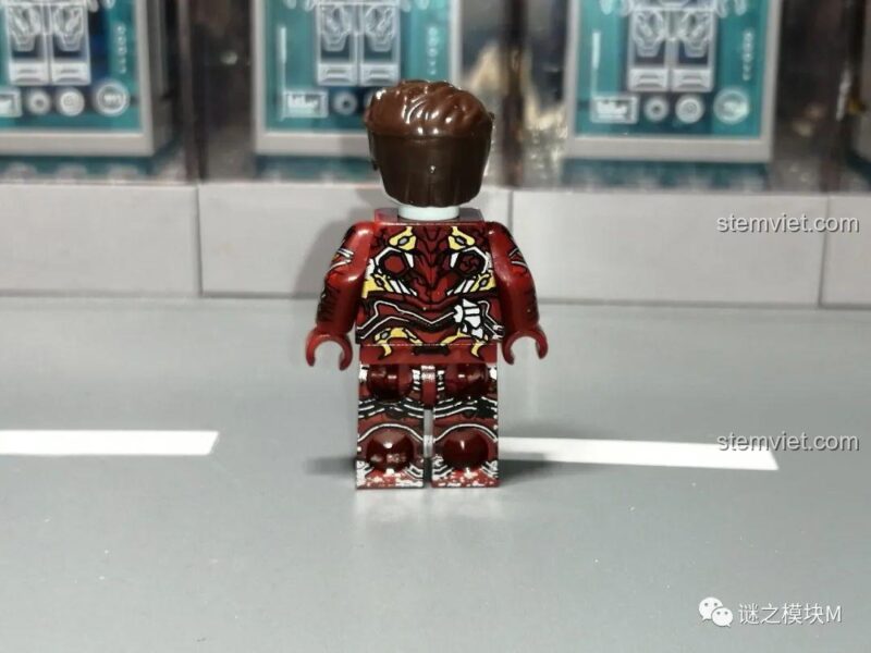 Minifigure Siêu Anh Hùng Zombie XINH X0325, đồ chơi lắp ghép Iron Man zombie mặt sau