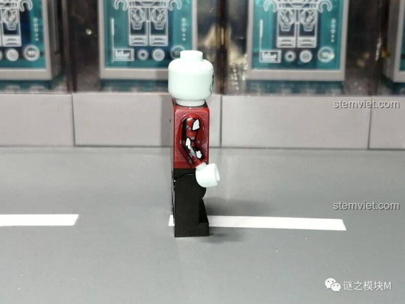 Minifigure Siêu Anh Hùng Zombie XINH X0325, đồ chơi lắp ráp Scarlet Witch zombie mặt bên
