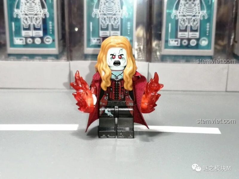 Minifigure Scarlet Witch Zombie từ bộ đồ chơi XINH X0325, thiết kế độc đáo, chất lượng cao, phù hợp bé trai 8 tuổi.