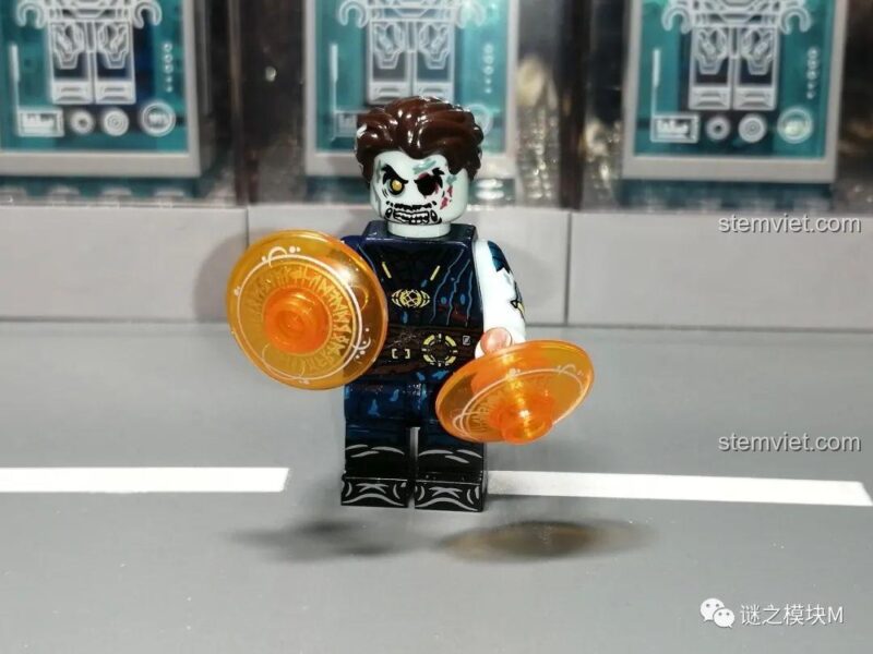 Nhân vật Siêu Anh Hùng Zombie XINH X0325, đồ chơi lắp ghép Doctor Strange zombie với hiệu ứng phép thuật