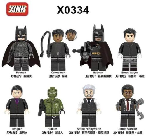 Bộ 8 Minifigure Nhân vật Batman XINH X0334 - Biệt đội anh hùng