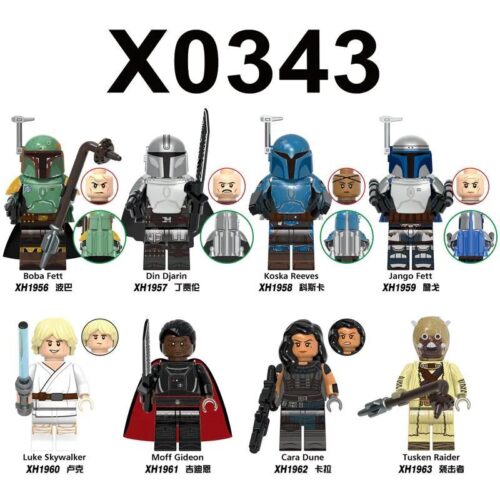 Bộ 8 Minifigure Star Wars XINH X0343