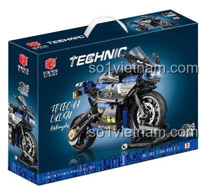 Hộp đồ chơi lắp ráp XJ-BLOCK XJ-382B Mô hình Xe Mô tô Đua Ducati, 894 chi tiết, chất lượng cao, giá rẻ cho con trai 6 tuổi.