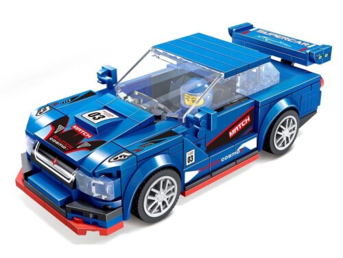 Mô hình đồ chơi lắp ráp Xe Đua Nissan GTR R34 YIMU 77006, một món quà tuyệt vời cho bé trai 6 tuổi yêu thích tốc độ.