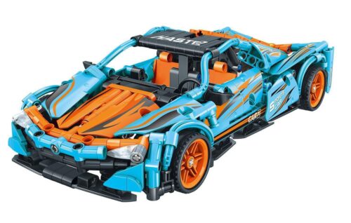 Bộ đồ chơi Yonglexing 11012 Siêu xe McLaren P1 lắp ráp, mô hình xe thể thao màu xanh cam, phù hợp bé trai 6 tuổi, giá tốt.