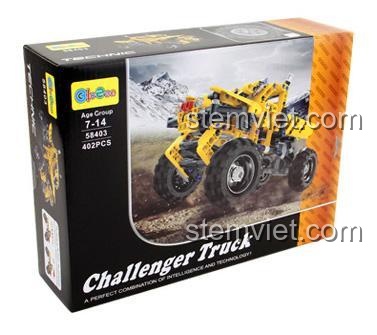 Hộp đồ chơi mô hình Xe Tải Địa Hình Challenger YUEGAO 58403, món quà tặng ý nghĩa cho bé trai.
