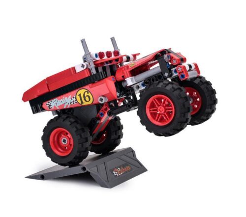 Bộ lắp ráp xe tải điên cuồng YUEGAO 58409 đang biểu diễn trên dốc, đồ chơi cho bé trai 7 tuổi giá rẻ.