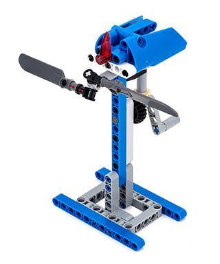 Hộp sản phẩm bộ lắp ghép Cối xay gió YUEGAO 58411, gồm 54 chi tiết, là món đồ chơi giáo dục tuyệt vời cho bé trai 7 tuổi.