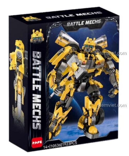 Bộ lắp ráp robot chiến đấu Bumblebee ZAPE 10536 cho con trai 14 tuổi, mô hình chi tiết cao giá rẻ.