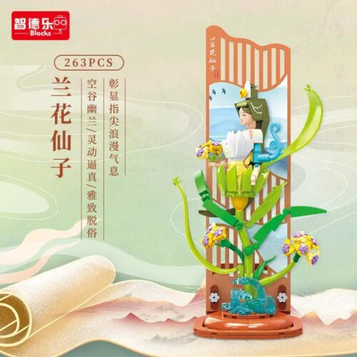 Bộ lắp ghép ZDEL 50402 Tiên Tử Hoa Lan Phong Cách Trung Hoa, đồ chơi mô hình giá tốt cho bé gái 5 tuổi, hộp sản phẩm chất lượng cao.