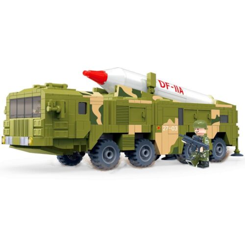 Bộ đồ chơi ZDEL DL-40008 Xe Tải Quân Sự Chở Tên Lửa Đông Phong-11, đồ chơi lắp ráp chất lượng cao cho bé trai 5 tuổi, giá tốt