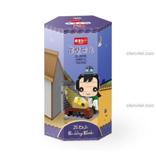 Hộp bộ đồ chơi ZDEL DL-50006 Tạc Bích Thâu Quang, bộ xếp hình câu chuyện ngụ ngôn cho bé trai 5 tuổi, giá tiết kiệm