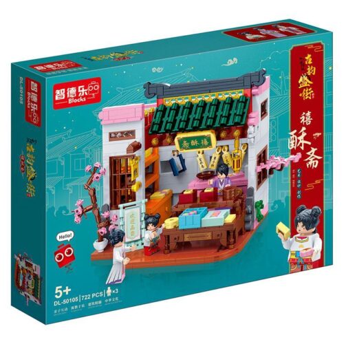 Bộ lắp ghép Phố cổ ZDEL DL-50105 Phố cổ duyên dáng 722 mảnh ghép, đồ chơi lắp ráp Kiến trúc cổ phong cho bé trai bé gái 5 tuổi, giá tốt