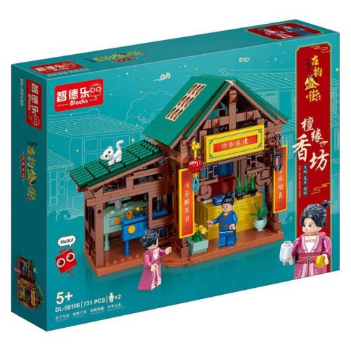 Bộ lắp ghép Hương Phường Cổ Vận ZDEL DL-50106, đồ chơi mô hình kiến trúc tinh xảo cho bé trai và bé gái 5 tuổi, giá tốt.
