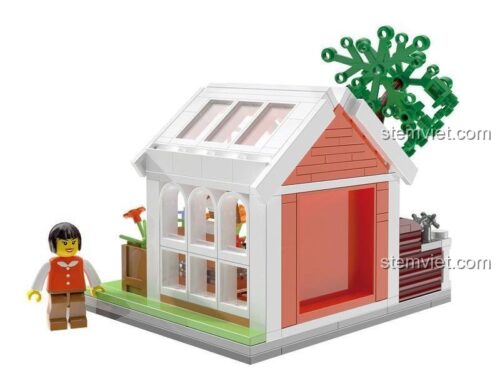 Đồ chơi lắp ráp Zhe Gao 00291 Nhà kính ánh nắng, mô hình nhà vườn mini với thiết kế chi tiết, phù hợp bé gái 6 tuổi.
