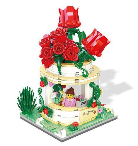 Bộ lắp ghép Zhe Gao 00299 Mô hình Phố Hoa Hồng Rugose đẹp tinh tế, đồ chơi mô hình chất lượng cao cho con gái 14 tuổi, giá tốt.