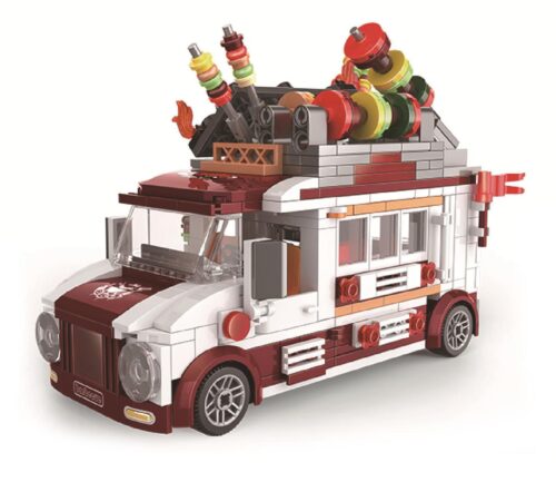 Bộ lắp ghép Xe Bán Đồ Nướng BBQ Zhe Gao 00318 với thiết kế độc đáo, chi tiết sống động, phù hợp cho bé 6 tuổi phát triển tư duy sáng tạo.