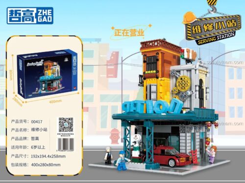 Mô hình lắp ráp Trạm Dịch Vụ Zhe Gao 00417