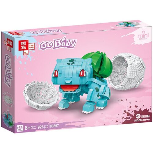 Hộp bộ lắp ghép Pokemon Ivysaur Zhe Gao 00897, đồ chơi lắp ráp mô hình Ivysaur cho bé trai 6 tuổi, giá tốt.