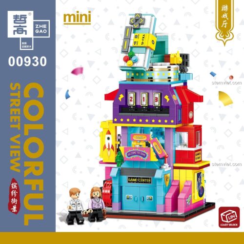 Hộp bộ lắp ghép Zhe Gao 00930 Phố Thị Đầy Màu Sắc, đồ chơi lắp ráp Khu Giải Trí cho bé trai và bé gái 6 tuổi, giá tốt