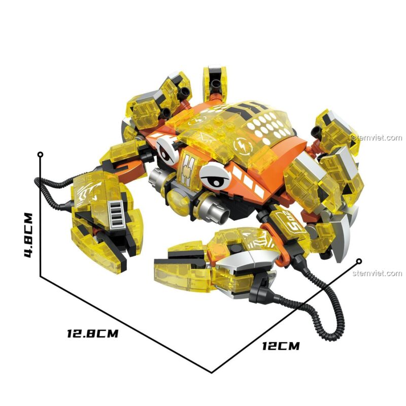 Mô hình cua phát sáng Zhe Gao 662001 với kích thước cụ thể, bộ xếp hình cua phát sáng, chất lượng cao, giá tiết kiệm.