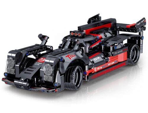 Bộ lắp ráp Xe đua Audi R18 Zhe Gao QL1249 màu đen đỏ, đồ chơi mô hình xe thể thao cho bé trai 6 tuổi, chất lượng cao giá tốt.