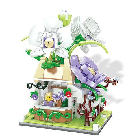 Bộ đồ chơi Mô hình Lan Hồ Điệp ZHEGAO 00300, cảnh quan hoa lan trang trí đẹp mắt, phù hợp cho bé gái 14 tuổi, giá tốt.