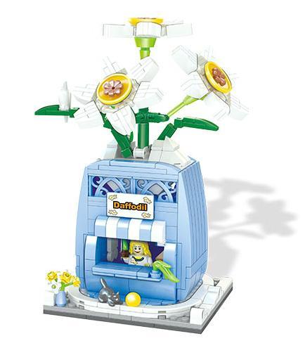 Bộ lắp ghép Cửa hàng hoa Thủy Tiên Zhegao 00302, đồ chơi mô hình Cửa hàng hoa mini, thiết kế tinh xảo, dành cho con gái 14 tuổi, giá tốt.