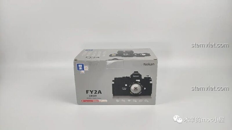 Hộp sản phẩm đồ chơi lắp ráp 00844, máy ảnh kỹ thuật số Lin07 Block, bộ xếp hình cho trẻ 6 tuổi, đáng tiền.