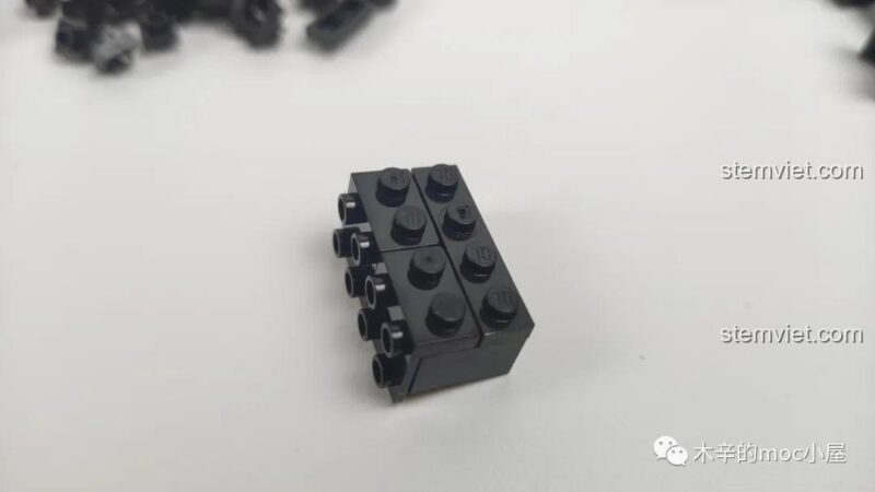 Các mảnh ghép của bộ xếp hình Máy ảnh đồ chơi, đồ chơi lắp ráp 00844, mô hình máy ảnh Zhegao, máy ảnh kỹ thuật số Lin07 Block.