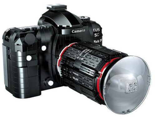 Hộp bộ lắp ghép Zhegao 00849 Máy Ảnh Kỹ Thuật Số EUS 5C Mark IV, mô hình chân thực 813 mảnh ghép cho bé trai và bé gái 6 tuổi, giá tốt.