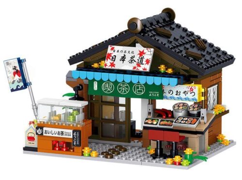 Bộ lắp ghép Trà quán kiểu Nhật Zhegao 00864, mô hình chi tiết cho bé trai và bé gái 6 tuổi trở lên, giá tốt.