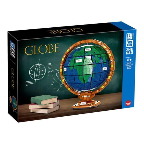 Bộ lắp ghép Quả Địa Cầu ZHEGAO 01038, đồ chơi mô hình Địa Cầu, món quà giáo dục cho bé 6 tuổi.
