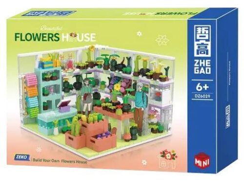 Hộp sản phẩm bộ đồ chơi Cửa hàng Hoa ZHEGAO DZ6029