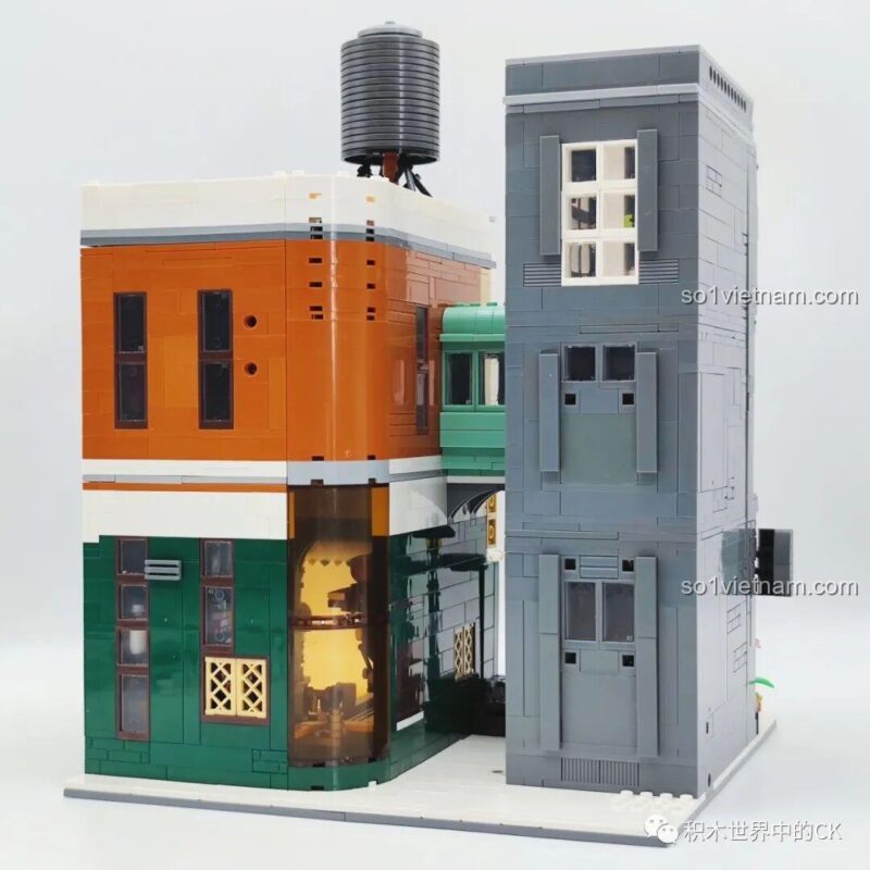 Mô hình Khách sạn Cà phê ZHEGAO DZ6113 - Toàn cảnh