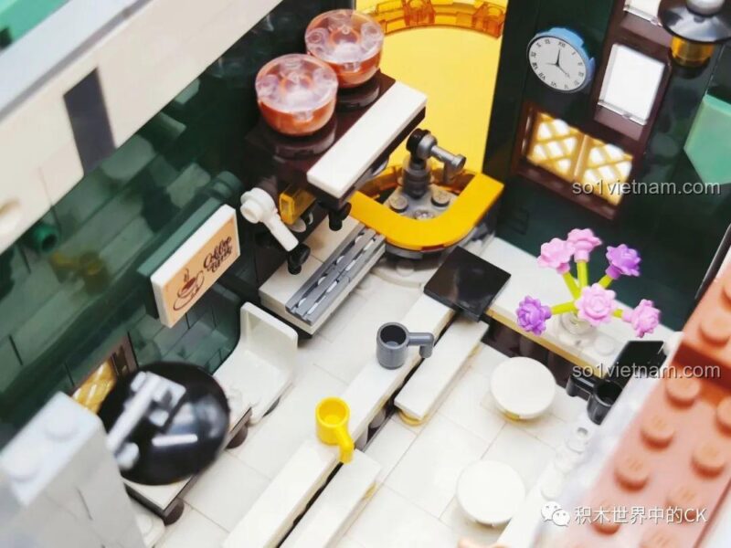 Mô hình Khách sạn Cà phê ZHEGAO DZ6113 - Toàn cảnh