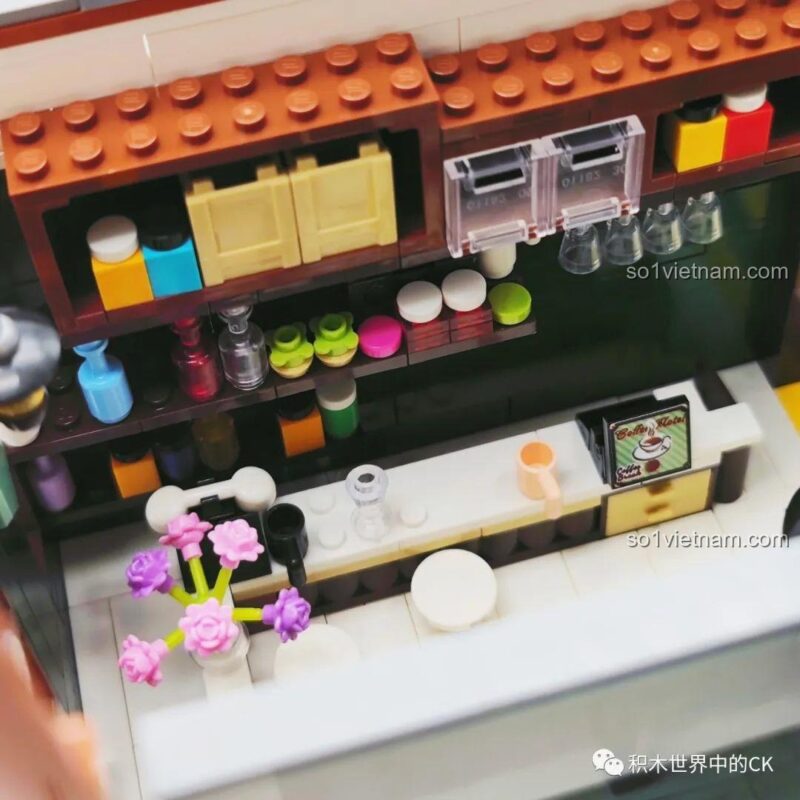 Mô hình Khách sạn Cà phê ZHEGAO DZ6113 - Toàn cảnh