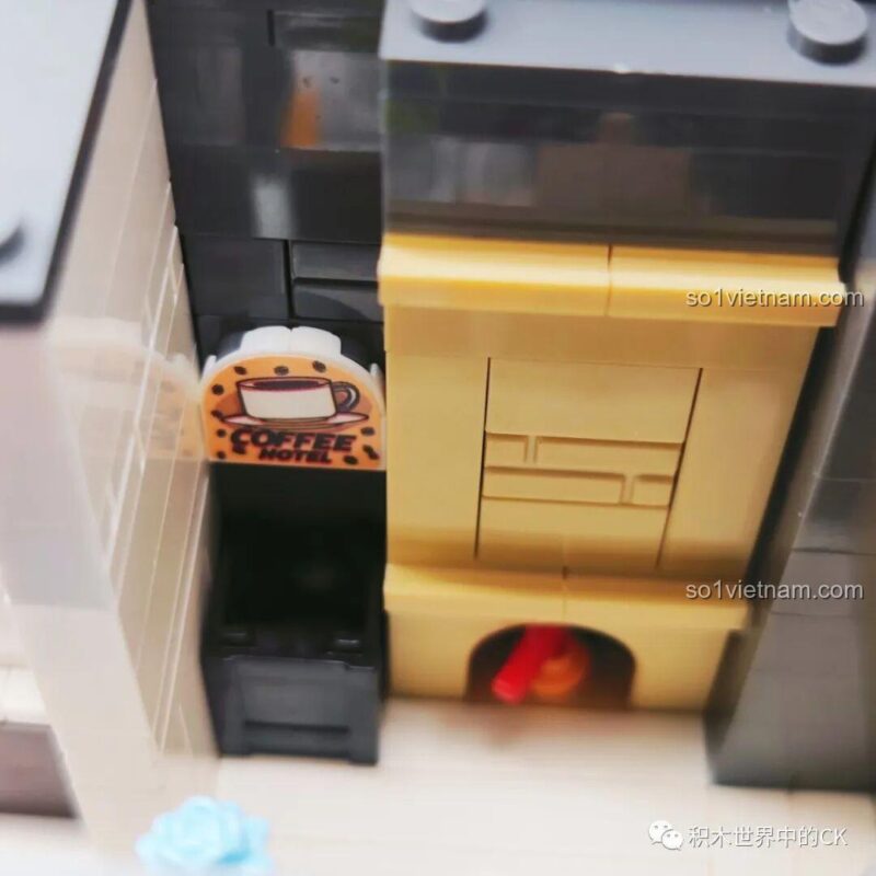 Mô hình Khách sạn Cà phê ZHEGAO DZ6113 - Toàn cảnh