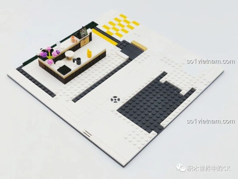 Mô hình Khách sạn Cà phê ZHEGAO DZ6113 - Chi tiết bên trong