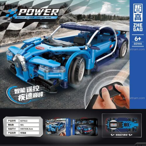 đồ chơi mô hình ZHEGAO DZ7013 Siêu xe Bugatti Chiron RC, chất lượng cao, giá rẻ