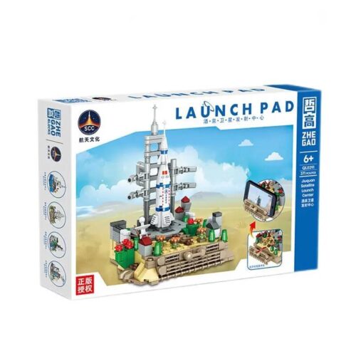 Bộ lắp ghép Bệ phóng tên lửa Zhegao QL0291, đồ chơi mô hình không gian cho bé trai 6 tuổi, giá tốt, chất lượng cao, hộp sản phẩm.