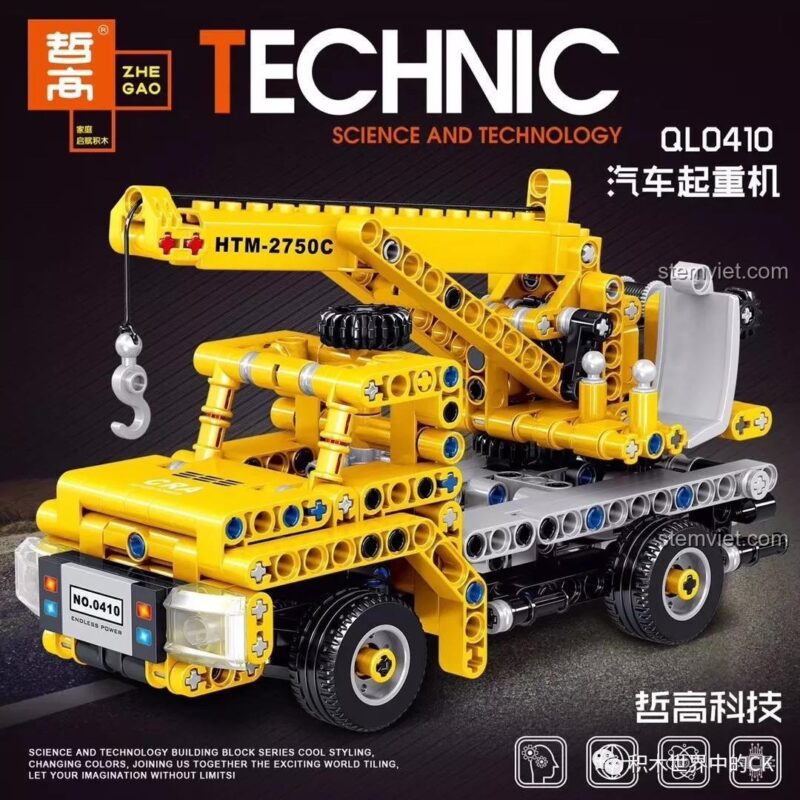Xe cẩu ZHEGAO QL0410 bộ lắp ghép kỹ thuật
