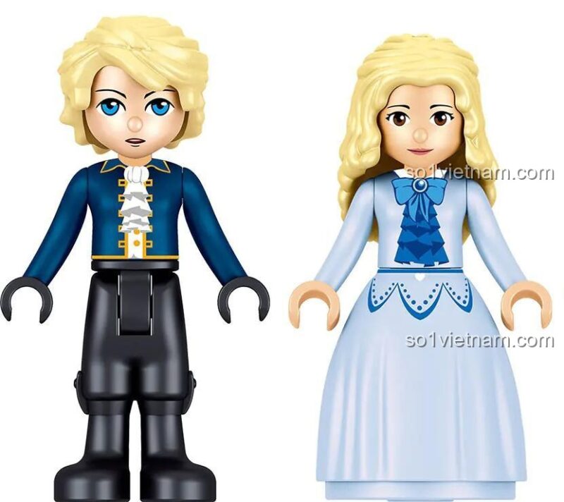 Minifigure bộ đồ chơi ZHEGAO QL1104 Lâu đài Windsor Xe ngựa công chúa