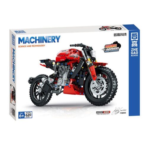 ZHEGAO QL1258 Bộ lắp ghép Ducati Diavel, Mô hình Xe máy Đỏ Đen, 620 mảnh, 6+ tuổi, Con trai, Kỹ năng định hướng không gian, khéo léo ngón tay, kiên nhẫn, kiên trì, quan sát, tập trung chi tiết, phối hợp tay mắt, giá tốt, chất lượng cao
