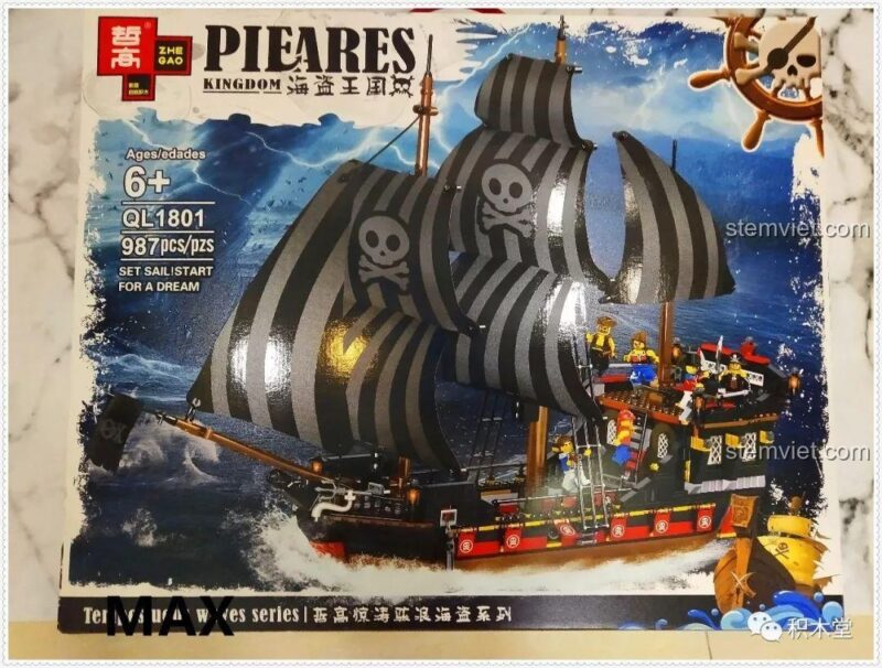 Tàu Cướp Biển Skull Adventure ZHEGAO QL1801 - Chi tiết mô hình