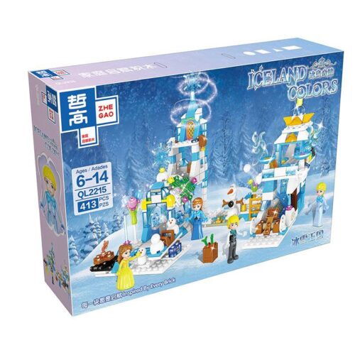 Đồ chơi lắp ghép Thế Giới Băng Giá Iceland Colors Zhegao QL2215 cho bé gái 6 tuổi, giá tốt