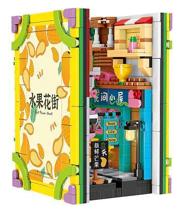Bộ lắp ghép Kệ Sách Phố Hoa Quả Zhengbo 6776, đồ chơi mô hình cho bé gái 6 tuổi, giá tốt