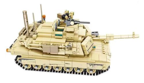 Hộp bộ đồ chơi Zhengbo 8037 Xe Tăng Chủ Lực M1A1 Battle Tank 1235 chi tiết cho bé trai 8 tuổi