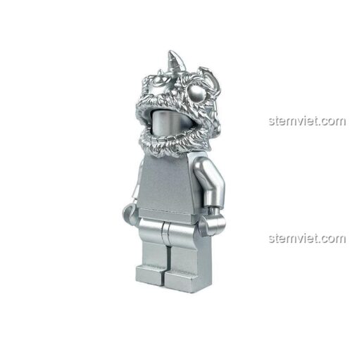 Bộ đồ chơi lắp ghép ZhuMo Blocks J1007 Minifigure Múa Lân Sư Rồng với các minifigure màu đỏ và vàng, chi tiết tinh xảo, phù hợp cho bé 6 tuổi.
